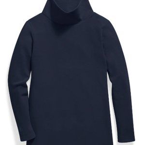 Dudley Stephens Cobble Hill Turtleneck in Terry Fleece (Navy) - XXL (18-20)